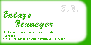 balazs neumeyer business card